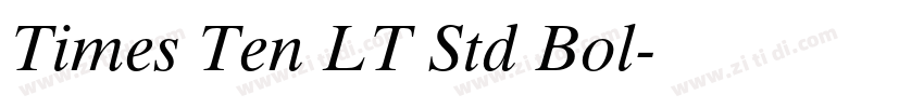 Times Ten LT Std Bol字体转换